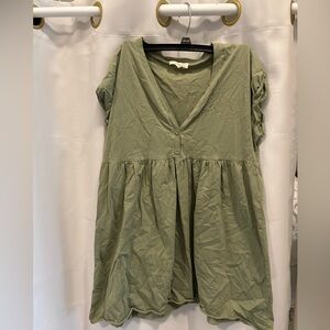 la hearts babydoll mini dress